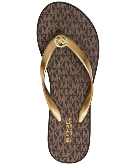 michael kors kids flip flops|michael kors bedford flip flops.